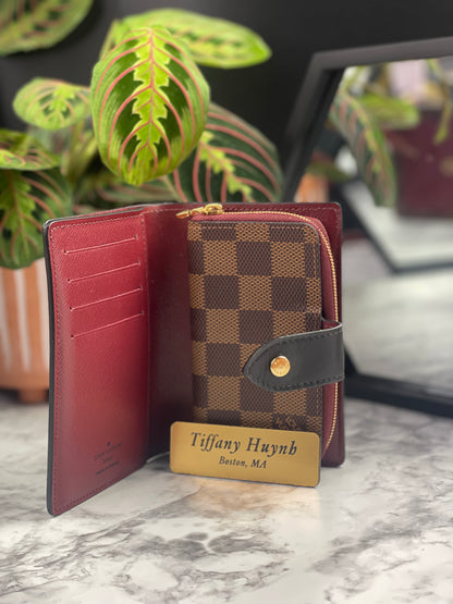 Authentic Louis Vuitton Damier Ebene Juliette Wallet