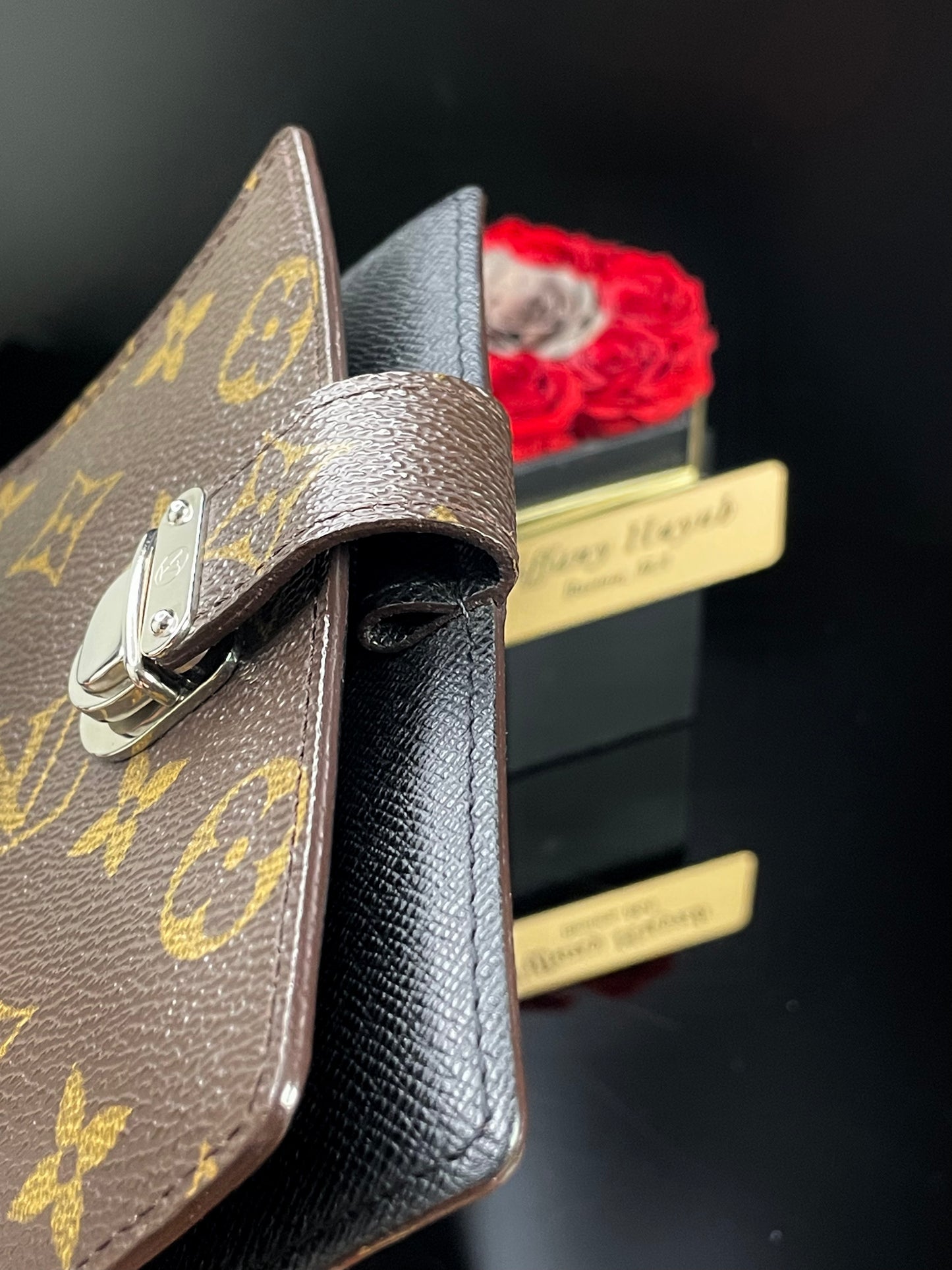 Authentic Louis Vuitton Monogram Koala Agenda PM – Black Interior