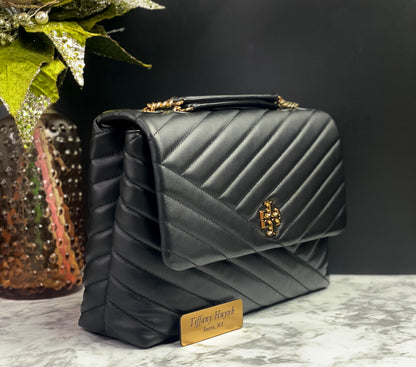 Authentic Tory Burch Kira Chevron Convertible Shoulder Bag