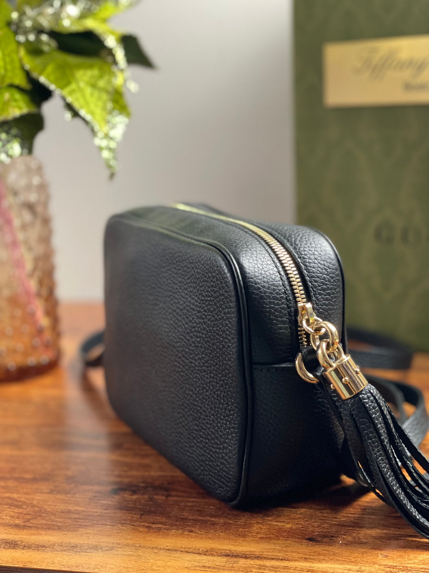 Authentic Gucci Soho Disco bag in Black