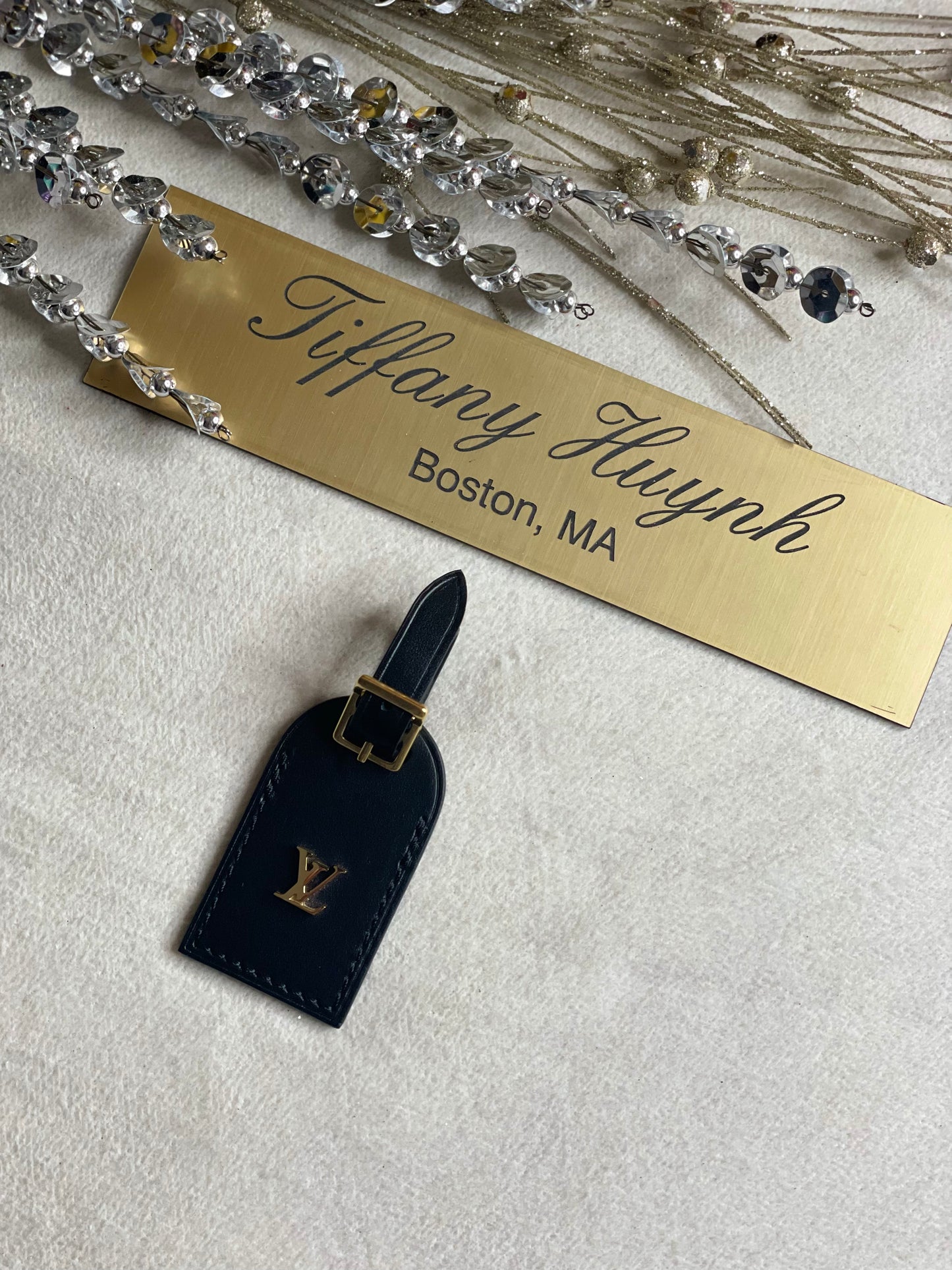 Authentic Louis Vuitton Odeon PM Luggage Tag – Noir