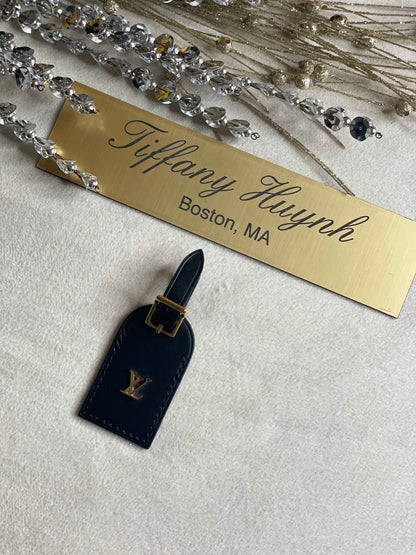 Authentic Louis Vuitton Odeon PM Luggage Tag – Noir