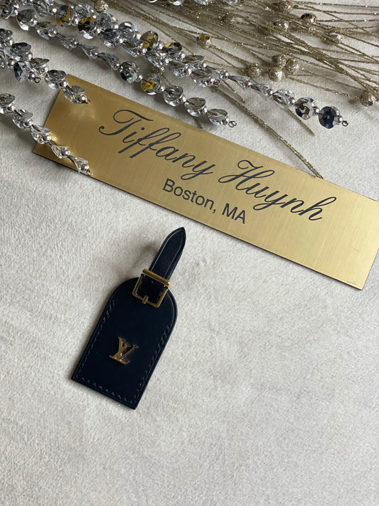 Authentic Louis Vuitton Odeon PM Luggage Tag – Noir