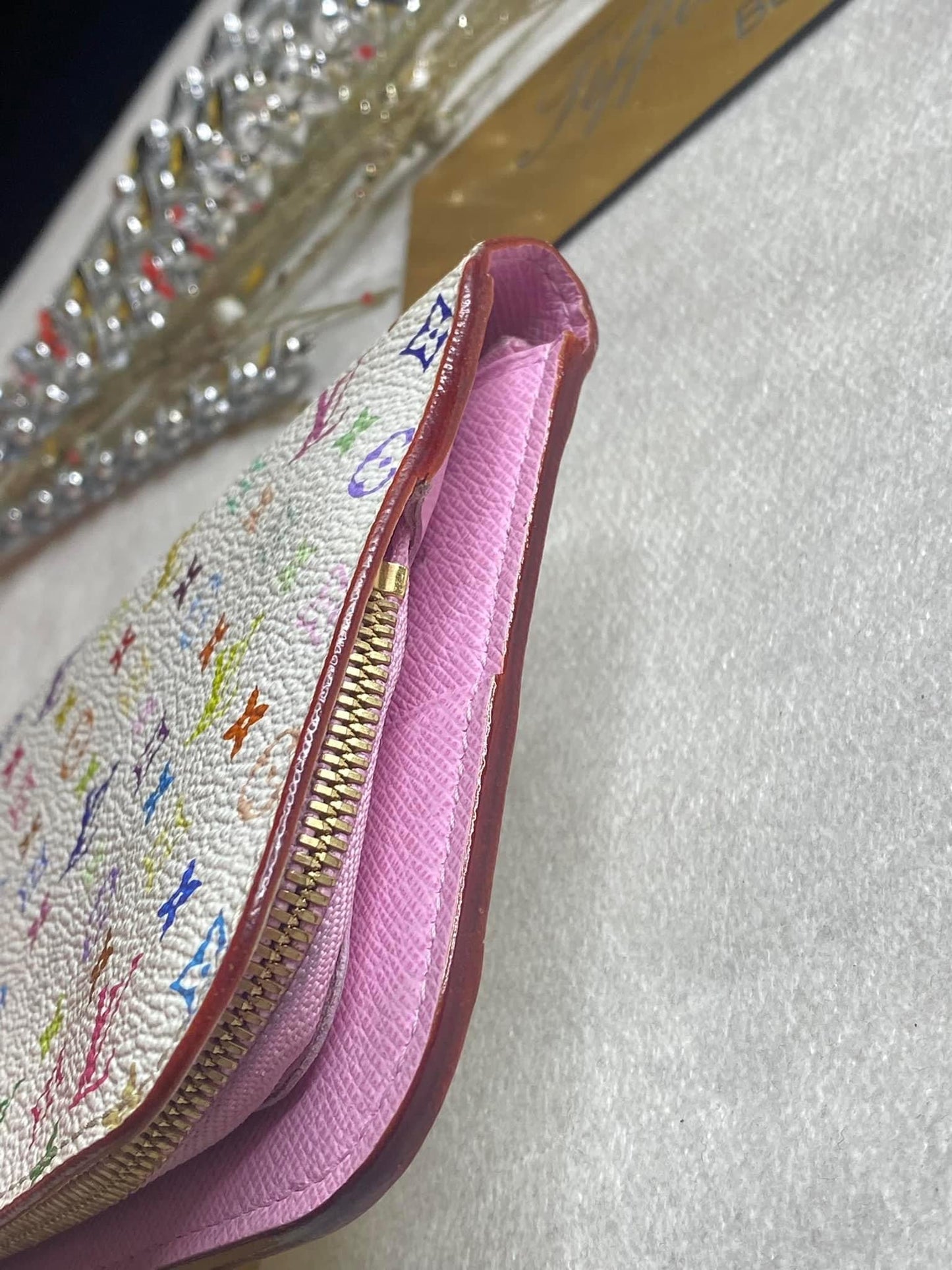 Authentic Louis Vuitton Monogram Multicolore Insolite Wallet – Blanc