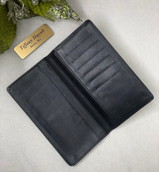 Louis Vuitton Epi Leather Checkbook Wallet – Noir
