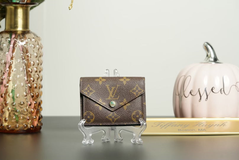 Authentic Louis Vuitton Monogram Wallet – Green Interior
