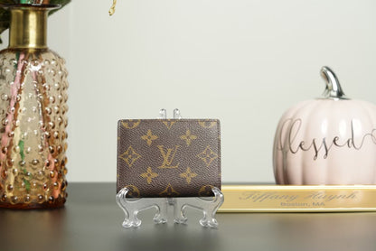 Authentic Louis Vuitton Monogram Wallet – Green Interior