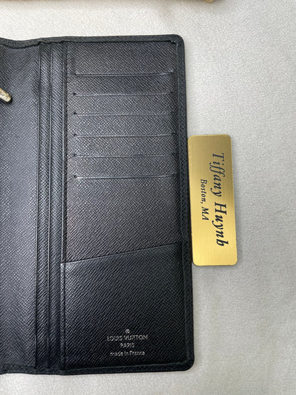 Authentic Louis Vuitton Taiga Leather Brazza Wallet – Noir
