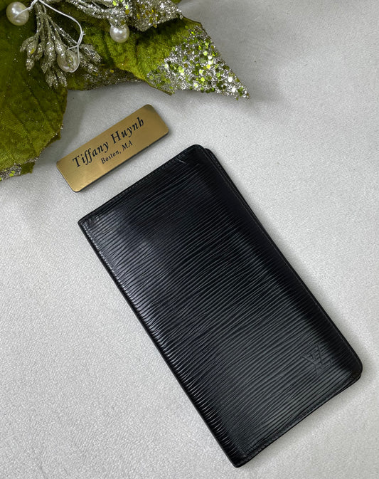 Louis Vuitton Epi Leather Checkbook Wallet – Noir