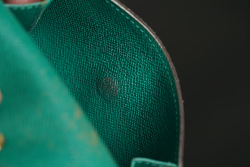 Authentic Louis Vuitton Monogram Wallet – Green Interior