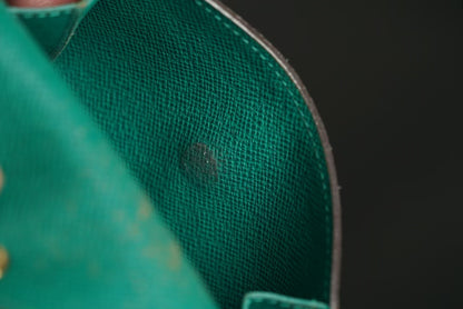 Authentic Louis Vuitton Monogram Wallet – Green Interior