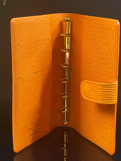 Authentic Louis Vuitton Epi Leather Agenda PM – Orange