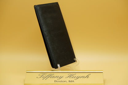 Louis Vuitton Epi Leather Checkbook Wallet – Noir