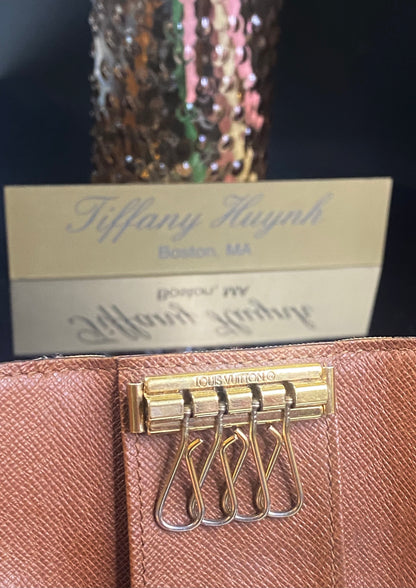 Authentic Louis Vuitton Monogram Multiclés 4 Key Holder