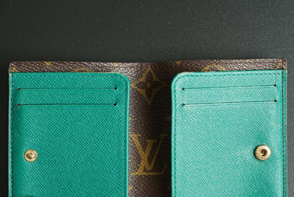 Authentic Louis Vuitton Monogram Wallet – Green Interior