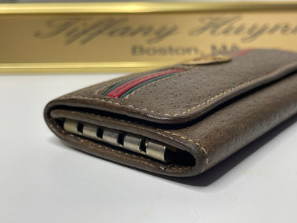 Authentic Vintage Gucci Pigskin Leather Key Case – Web Stripe