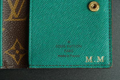 Authentic Louis Vuitton Monogram Wallet – Green Interior